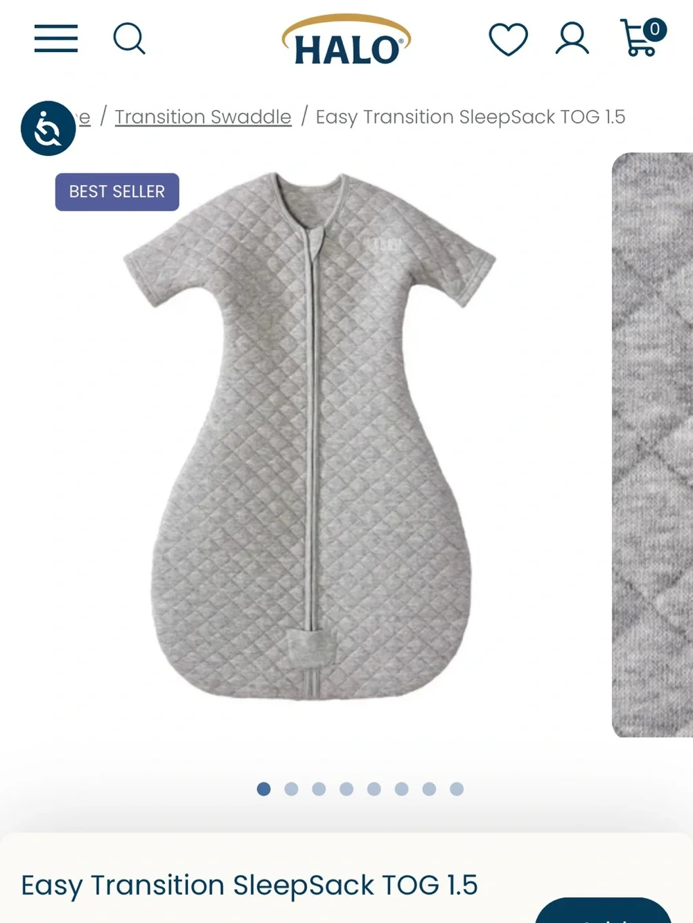 Halo Easy Transition Sleepsack 3-6 Months